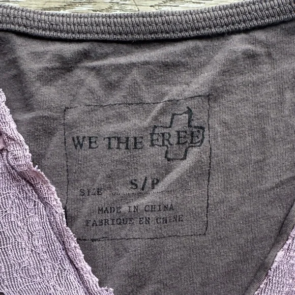 We The Free Brown and Red Long Sleeve Top with Eagle Design - Picture 2 of 4